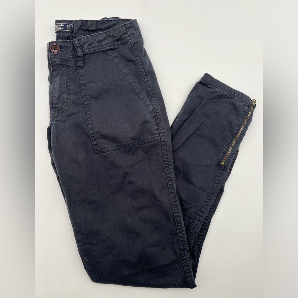 Abercrombie & Fitch navy cargo pants.